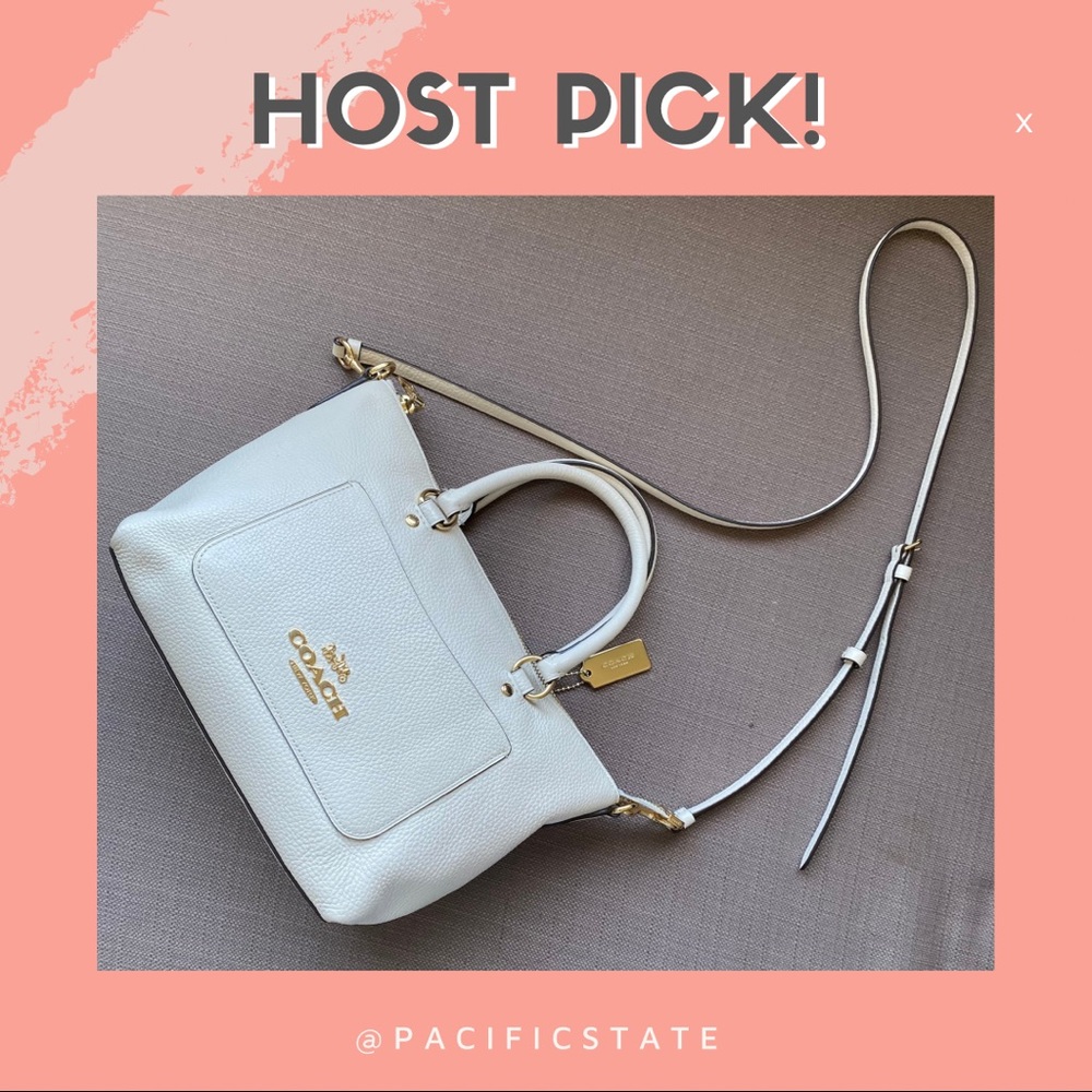 SOLD - Coach Mini Emma Satchel (F31466) Chalk - Picture 3 of 15